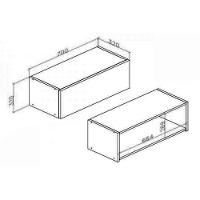 Armário Aéreo Cozinha Modulado Rebeca C- 1 Porta 70cmn Mel - Movelbento - 3