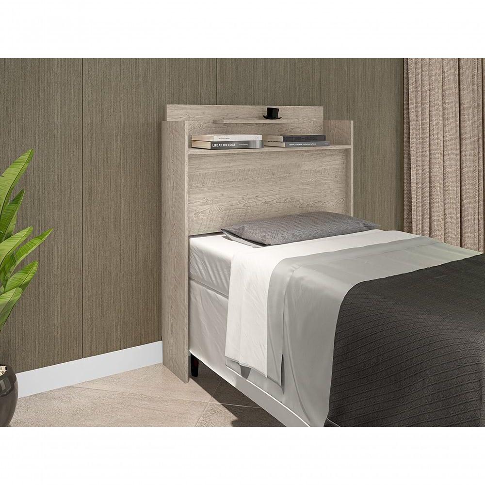 Cabeceira Box Solteiro Thayna Amarula 88 Cm - Framar Móveis - 1