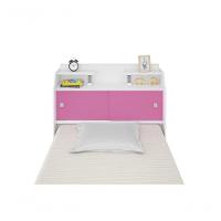 Cabeceira Box Solteiro 0,88cm Elisa Branco Branco/rosa - Framar Móveis - 6