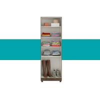 Armário Multiuso Lavanderia 626 C- 2 Portas E Pés Noce - Carraro - 3