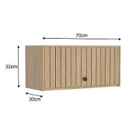 Armário De Cozinha Modulado Torino C- 1 Porta 70cm Mel - Movelbento - 3