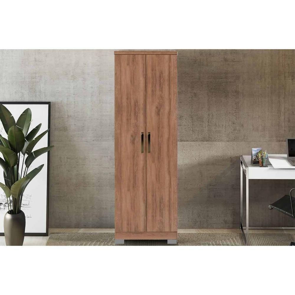 Armário Multiuso Casal 424 C- 2 Portas E Pés Freijo - Carraro - 1