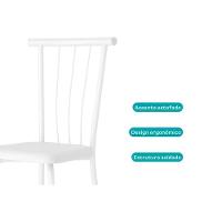 Cadeira Sala De Jantar 154 Aço Kit 4 Uni Prata-courano Preto - Carraro - 8