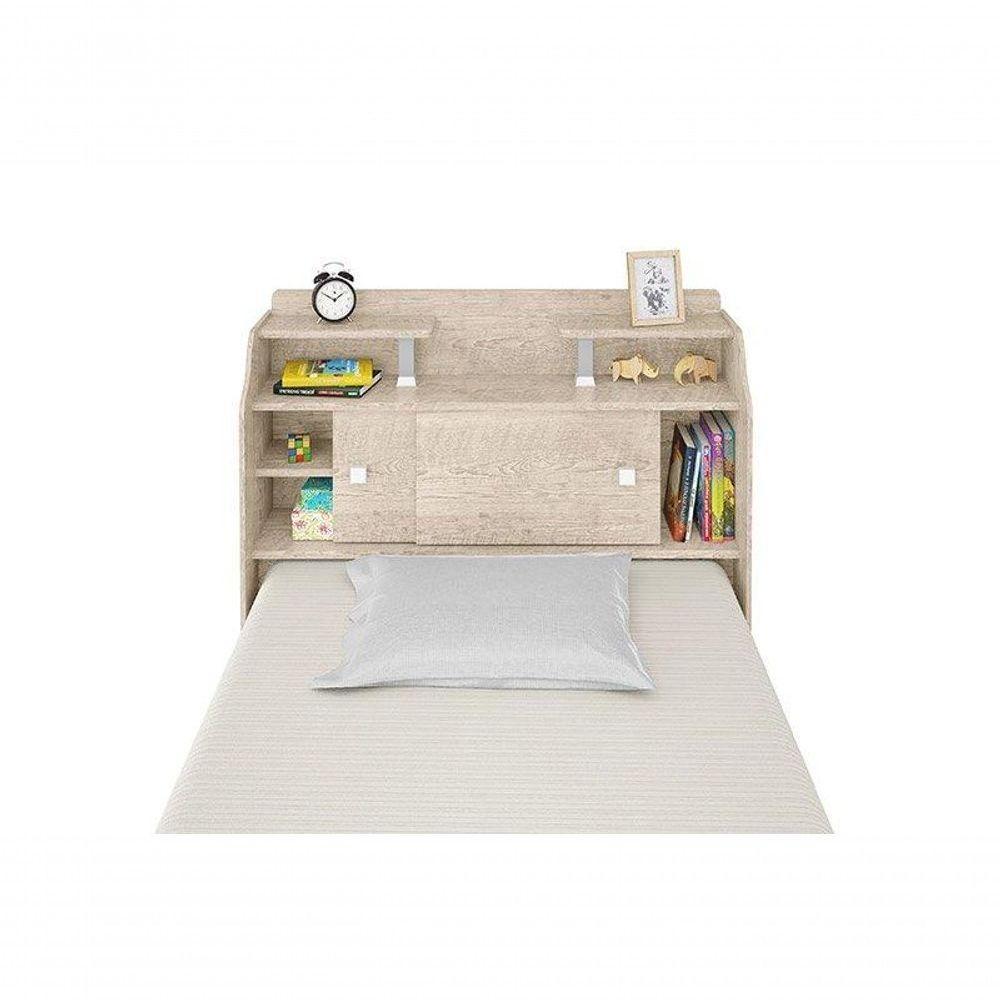 Cabeceira Box Solteiro 0,88cm Elisa Amarula - Framar Móveis - 5