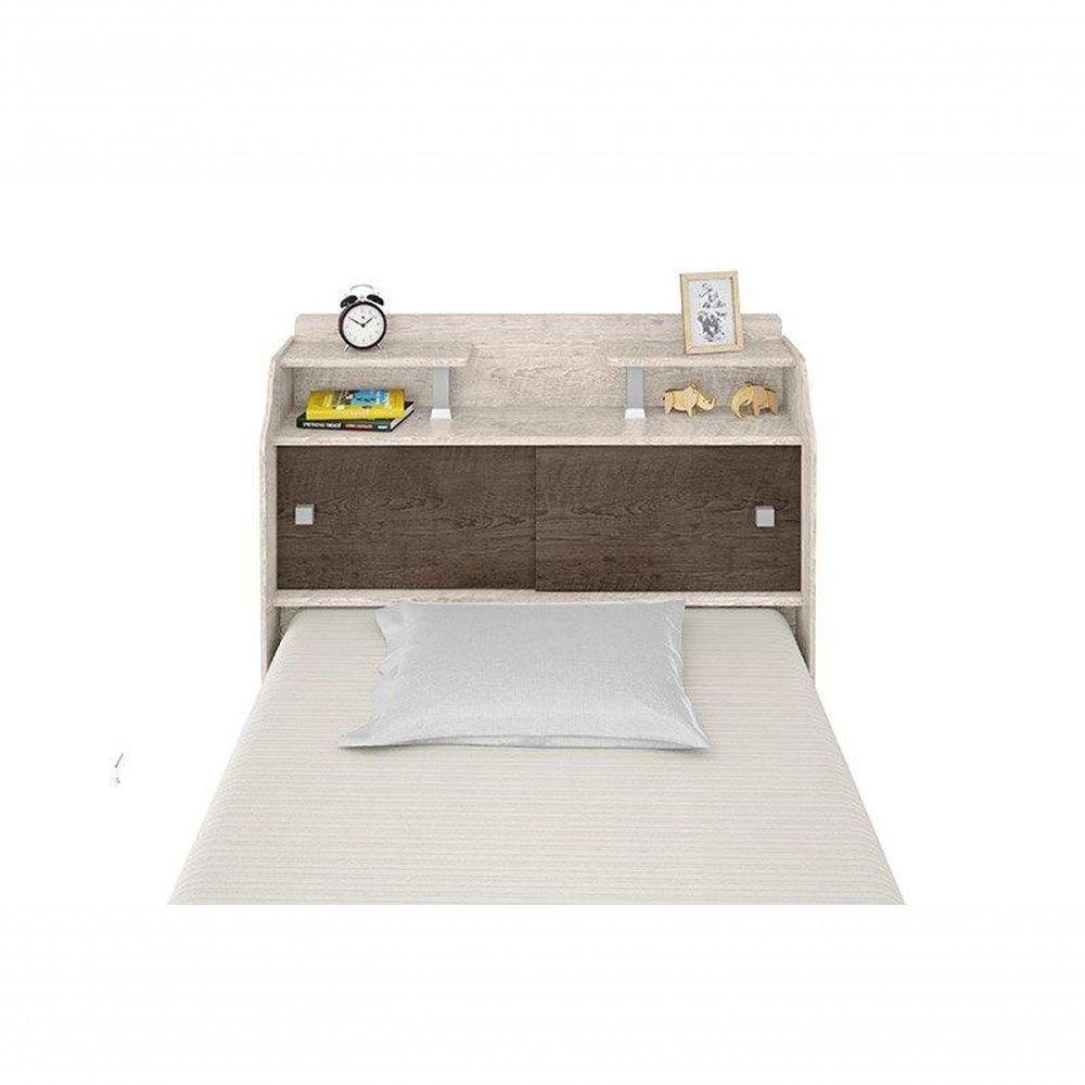 Cabeceira Box Solteiro 0,88cm Elisa Amarula - Framar Móveis - 9