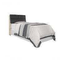 Cabeceira Box Solteiro 0,88 Isis Amarula Com Painel Class Preto - Framar Móveis - 2