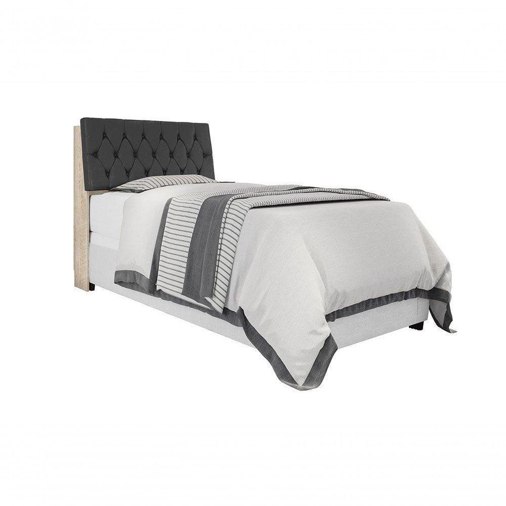 Cabeceira Box Solteiro 0,88 Isis Amarula Com Capitonê Preto - Framar Móveis - 5