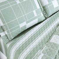 Cobre Leito + Jogo De Cama Afeto 400 Fios Casal Padrão 07 Peças 100% Poliéster - Adria