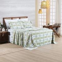 Cobre Leito + Jogo De Cama Afeto 400 Fios Casal Padrão 07 Peças 100% Poliéster - Adria - 6