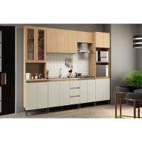 Cristaleira Sala Jantar Rebeca C- 4 Portas ( 2 C- Vidro ) 70cm Mel-off White - Movelbento - 5