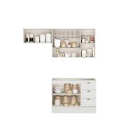 Cozinha Modulada Carraro Bella 3 Peças (2aéreos+1balcão) C3p25 Branco-carraro - 3