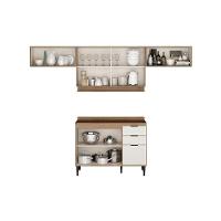 Cozinha Completa Alpha 4 Peças (3aéreos+1balcão) C4p181 Freijo-off White - Carraro - 3