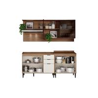 Cozinha Completa Alpha 3 Peças (1aéreo+2balcões) C3p37 Freijo-off White - Carraro - 3