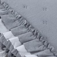 Colcha Alice 200 Fios Queen 03 Peças 100% Poliéster - Cinza - 9