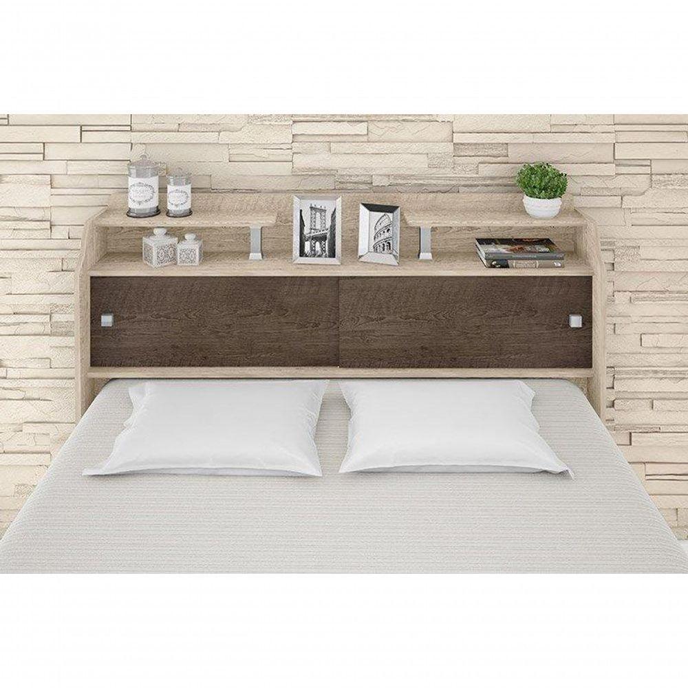 Cabeceira Box Queen 1,58cm Elisa Amarula - Framar Móveis - 2