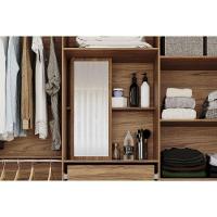 Guarda Roupa 6 Portas E 3 Gavetas C- Espelho Interno Clara Branco - Panan - 3