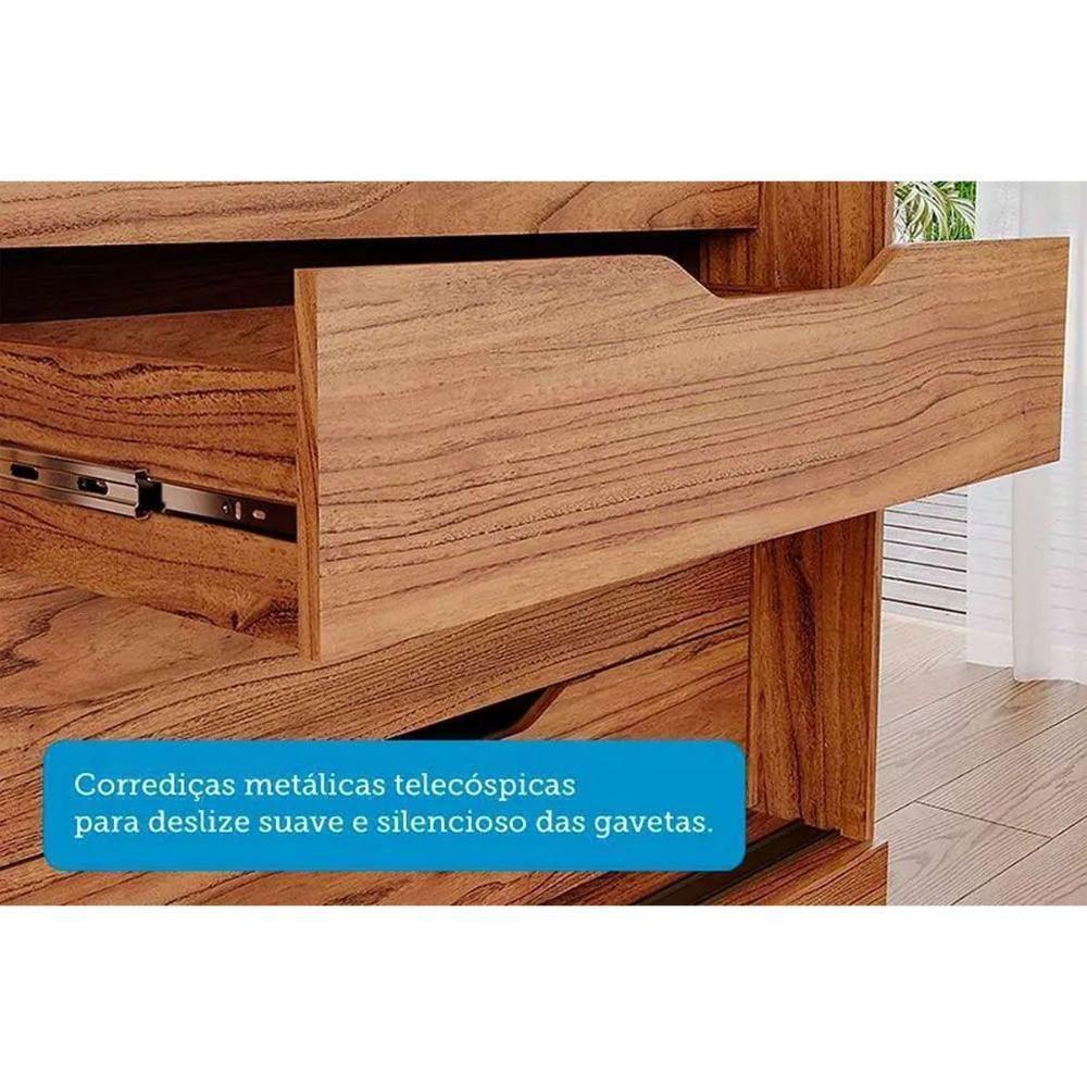 Guarda Roupa 2 Portas De Correr (1 C- Espelho) E 3 Gavetas C- Pés Liz Branco - Panan - 4