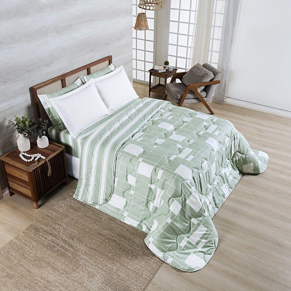 Edredom Afeto 400 Fios Super King 01 Peça 100% Poliéster - Adria - 1