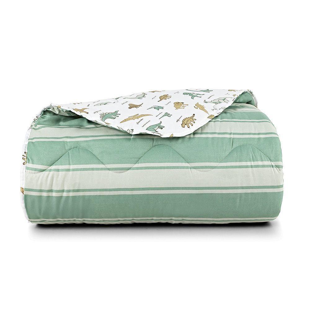 Edredom + Jogo De Cama Tutti Kids 200 Fios Solteiro 04 Peça 100% Poliéster - Dino World - 3