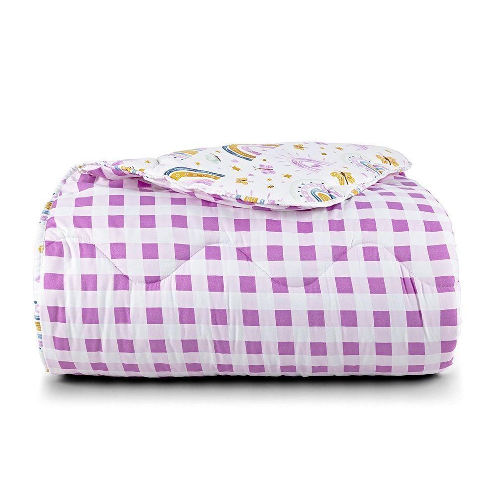 Edredom + Jogo De Cama Tutti Kids 200 Fios Solteiro 04 Peça 100% Poliéster - Rainbow - 3