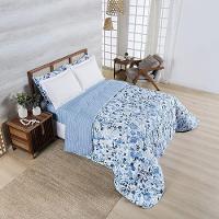 Edredom + Jogo De Cama Afeto 400 Fios Queen 05 Peças 100% Poliéster - Lolli - 2