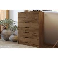 Cômoda Juvenil Sevilha C- 6 Gavetas Braúna - Europa - 1