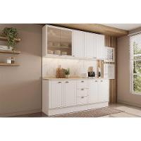 Kit Cozinha Modulada 4 Peças Bella (2aéreos+2balcões) C4p168 Branco - Carraro - 1