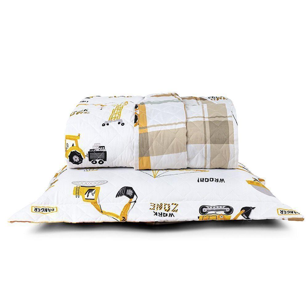 Kit Cobre Leito + Jogo De Cama Tutti Kids 200 Fios Solteiro 04 Peças 100% Poliéster - Manny - 2