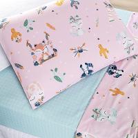 Kit Cobre Leito + Jogo De Cama Tutti Kids 200 Fios Solteiro 05 Peças 100% Poliéster - Foxy - 6