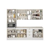Kit Cozinha Modulada 5 Peças Bella (2aéreos+2balcões+1paneleiro) C5p121 Branco - Carraro - 3