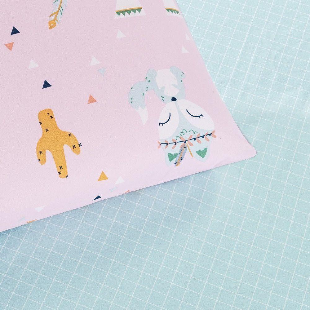 Kit Cobre Leito + Jogo De Cama Tutti Kids 200 Fios Solteiro 04 Peças 100% Poliéster - Foxy - 6