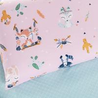 Kit Cobre Leito + Jogo De Cama Tutti Kids 200 Fios Solteiro 04 Peças 100% Poliéster - Foxy - 7