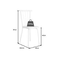 Kit 6 Cadeiras Sala Jantar 154 Aço 6 Uni Prata-courano Preto - Carraro - 2