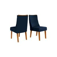 Kit 2 Cadeiras Sala Jantar Jade 2 Un Freijo-linho Bege - Dj Móveis - 7