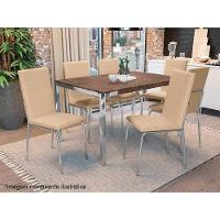 Kit 2 Cadeiras Sala Jantar Amsterdã 2c091 Aço 2 Un Niquel-boucle Cinza - Kappesberg