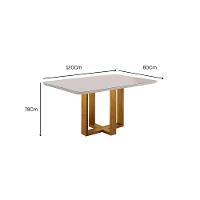 Conjunto Mesa Com 4 Cadeitas Madeira Maciça Havana Móveis Mix Mel-prata