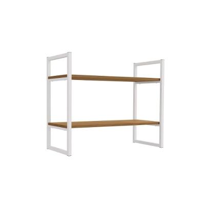 Prateleira Decorativa Sala Estar Industrial Li008 Canela-branco - Kappesberg