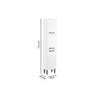 Paneleiro De Cozinha Modulado Bella C- 3 Portas 40cm Branco - Bertolini - 3