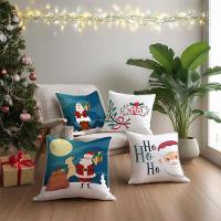 Capa De Almofada De Natal Com Zíper 43cm X 43cm Kit 04 Peças Natal 13 - 2