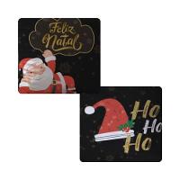 Capa De Almofada De Natal Com Zíper 43cm X 43cm Kit 02 Peças Natal 12 - 3