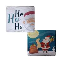 Capa De Almofada De Natal Com Zíper 43cm X 43cm Kit 02 Peças Natal 13 - 3