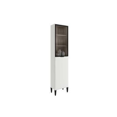Paneleiro De Cozinha Modulado Alpha 2509 C- 2 Portas (1 C- Vidro) 50cm Branco - Carraro