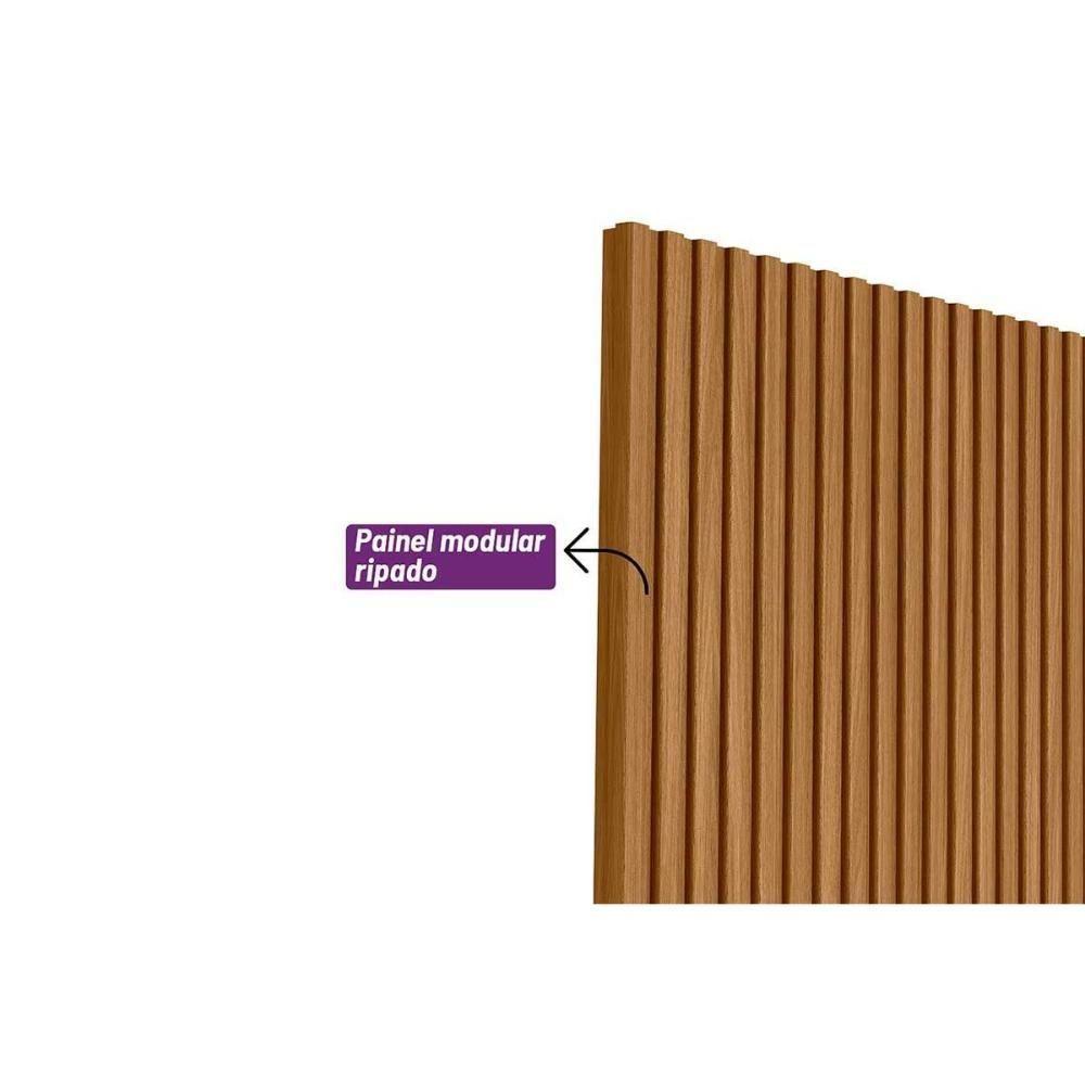 Módulo Ripado 180cm P- Painel De Sala Nature Fosco - Linea Brasil - 4