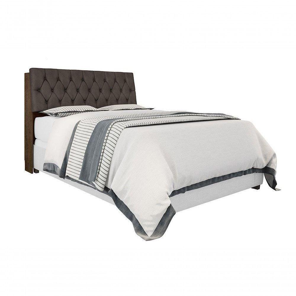 Cabeceira Box Queen 1,58 Isis Malbec Com Capitonê Marrom - Framar Móveis - 4