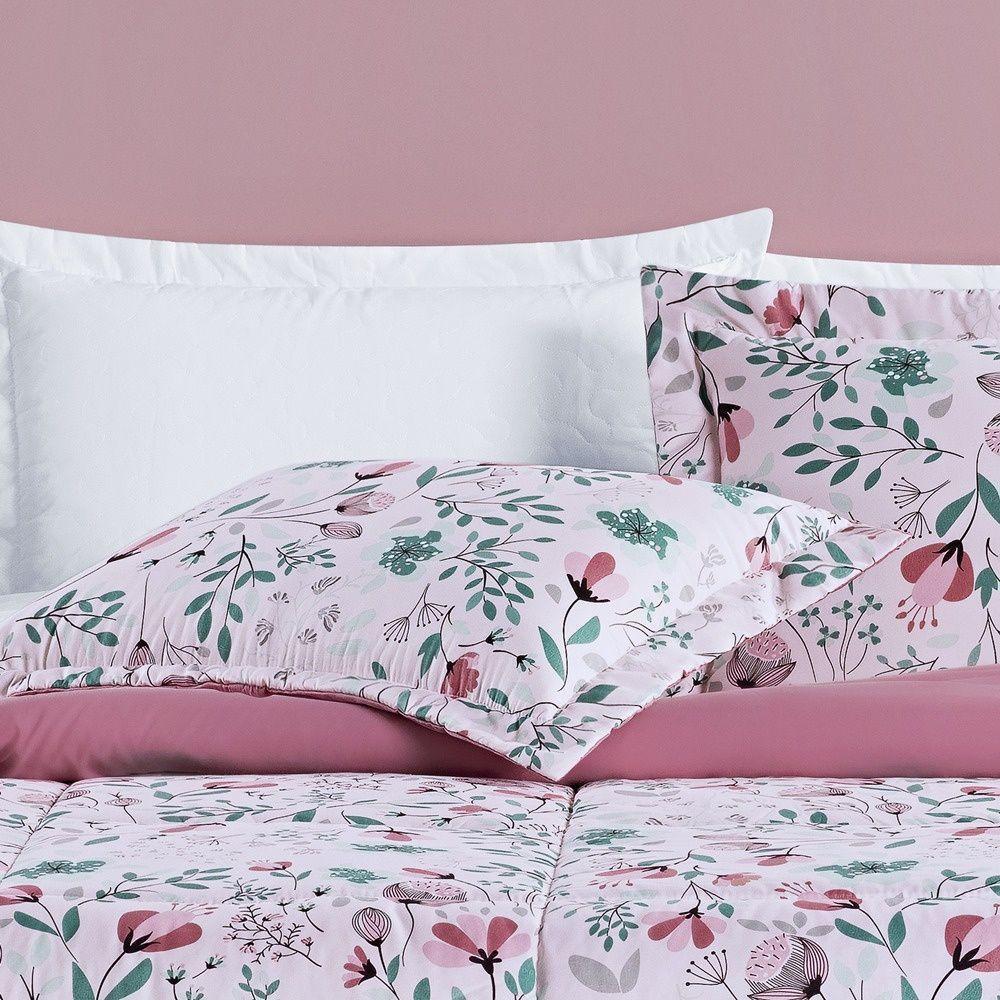 Kit Edredom + Jogo De Cama Avere 200 Fios King 06 Peças 100% Poliéster - Bothanica - 3