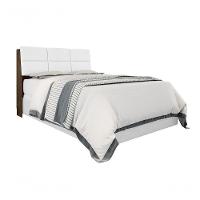 Cabeceira Box Queen 1,58 Isis Malbec Com Painel Class Branco - Framar Móveis - 9