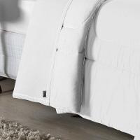 Edredom Dupla Face King Size 100% Algodão Em Malha Fio 30-1 - Branco Com Branco - 2