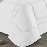Edredom Dupla Face King Size 100% Algodão Em Malha Fio 30-1 - Branco Com Branco - 3