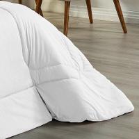 Edredom Dupla Face King Size 100% Algodão Em Malha Fio 30-1 - Branco Com Branco - 4