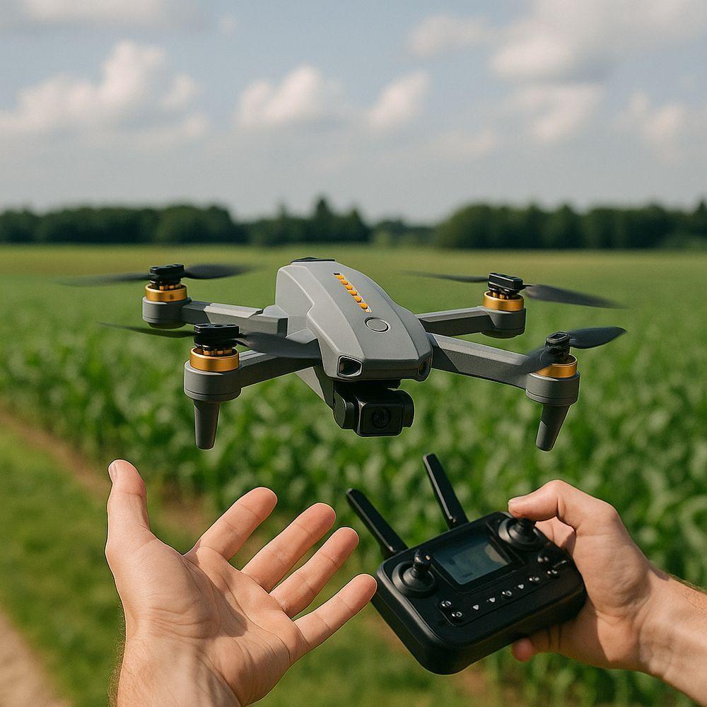 Drone S108 Pro Dobrável Câmera Hd-4k Controle Com Tela Retorno Automático E Bateria Extra Alcance Até 120m - 4